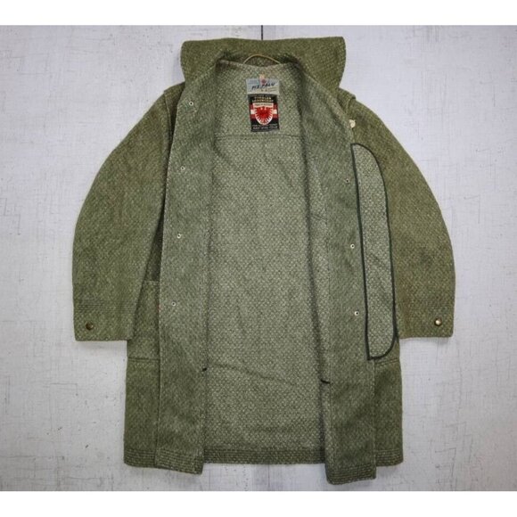 Vintage 70s Piz Palu Tyroler Loden Coat Green Rare Made In Austria Size 14 - Picture 8 of 9
